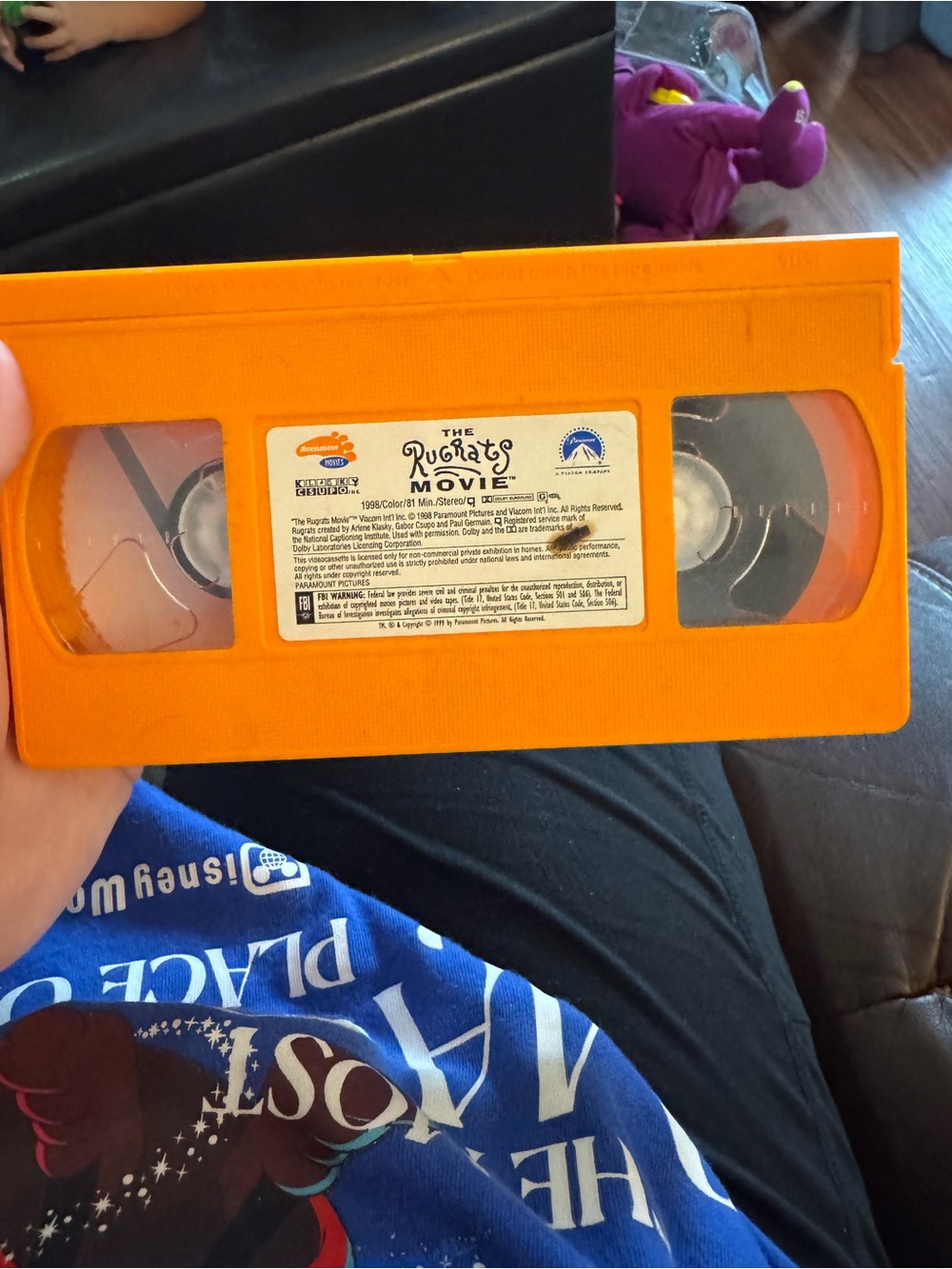 The Rugrats Movie Orange VHS Tape - Nostalgic Family Entertainment